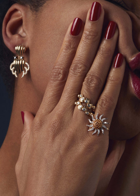 Escargot Diamond Ring