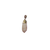 Ghost image of the white spiral shell pendant with gold cap.