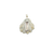 Ghost image of the beige lions paw shell pendant with stone embellishment.