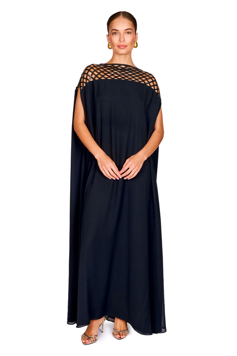 Sequin Caged Shoulder Detail Dress