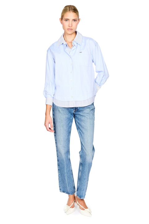 Zayna Double Layer Button Down