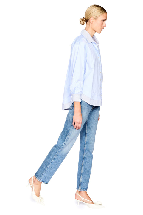 Zayna Double Layer Button Down