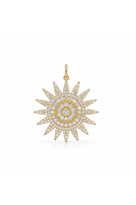 Lumière Diamond Sun Charm