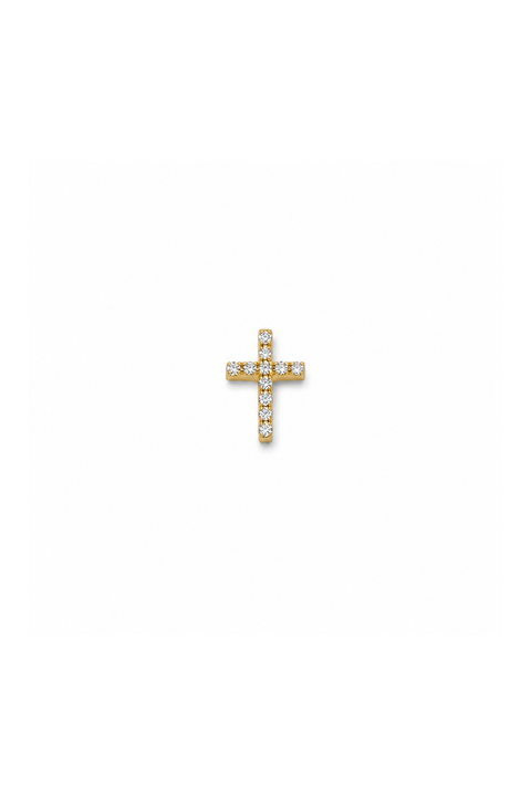 Diamond Cross Charm