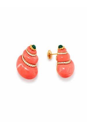 Coral Shell Earrings