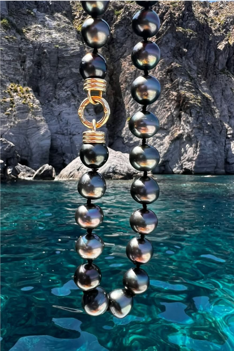 OOAK Ancla Necklace With Tahitian Pearl