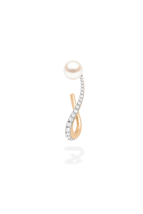 Pearl & Diamond Single Nova Right Ear Jewel