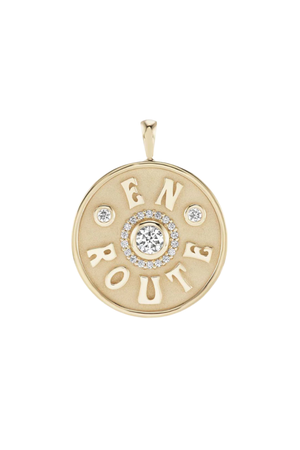 En Route White Diamond Charm