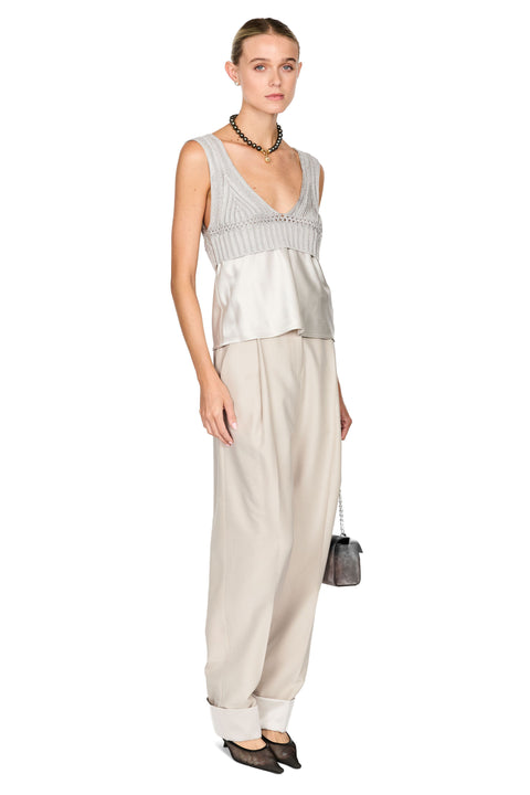 Rowan Sateen Cuffed Trouser
