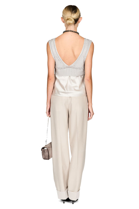 Rowan Sateen Cuffed Trouser