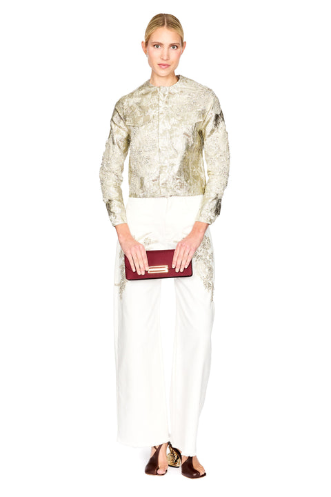 Brocade Embellished Slim Fitted Jacket