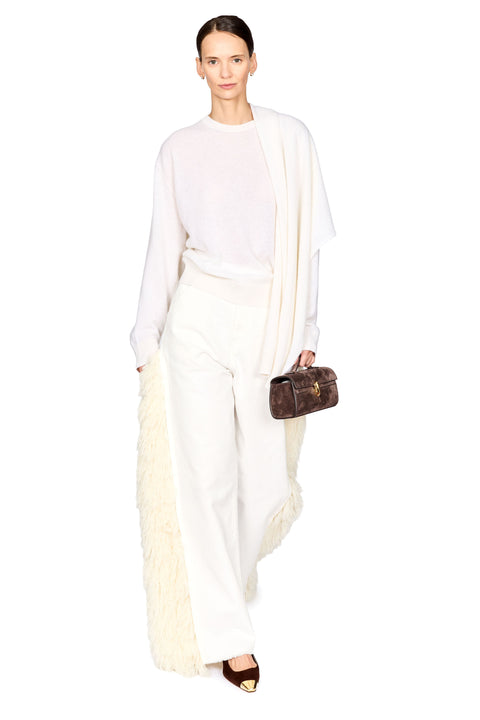 Addison Knit Cashmere Scarf Top