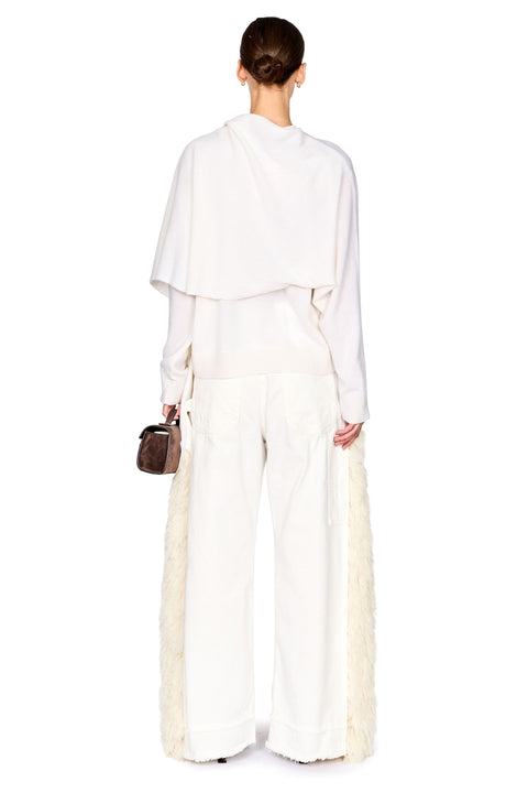 Addison Knit Cashmere Scarf Top