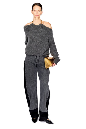 Erin Knit Necklace Off Shoulder Top