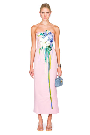 Rayna Embroidered Bustier Maxi Dress