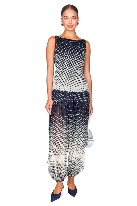 Halftone Wiggle Dot Soft Balloon Pant