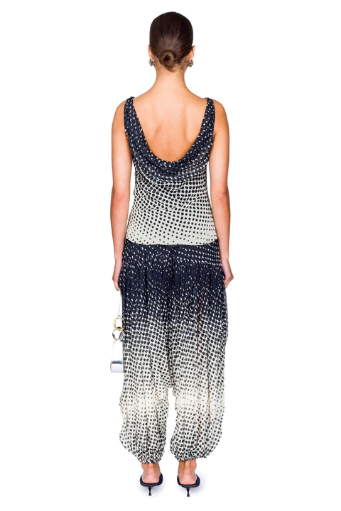 Halftone Wiggle Dot Soft Balloon Pant