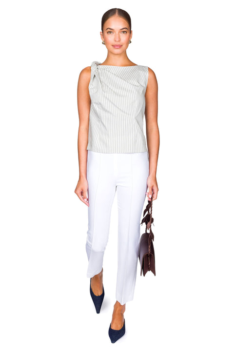 Silk Blend Draped Top