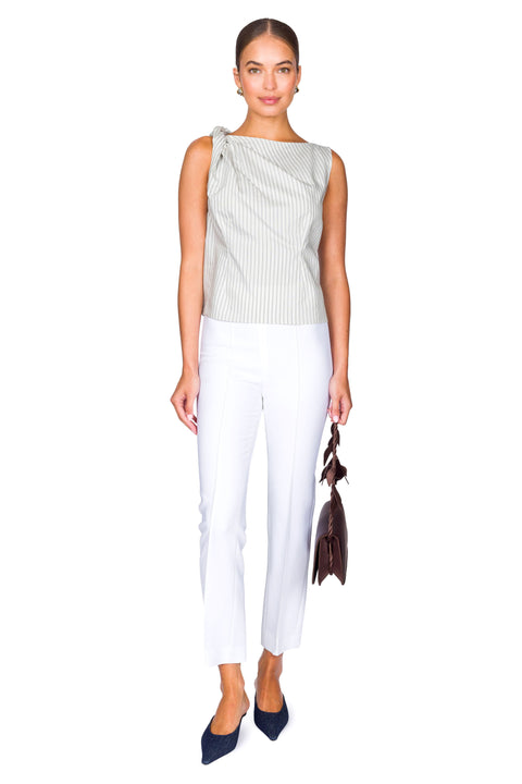 Silk Blend Draped Top