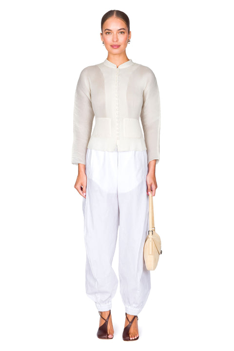 Plissé Cardigan