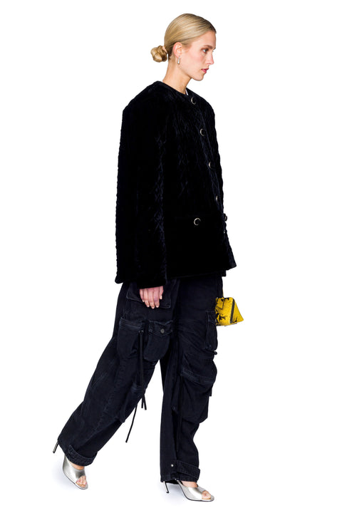 Quilted Velvet Lady Jacket