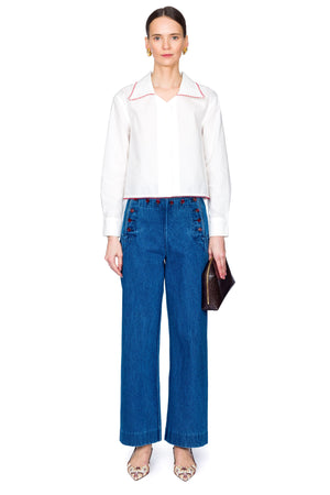 Denim Sailor Trousers