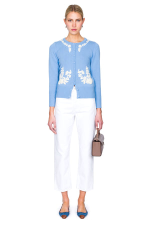 Gladys Embroidered Floral Cardigan