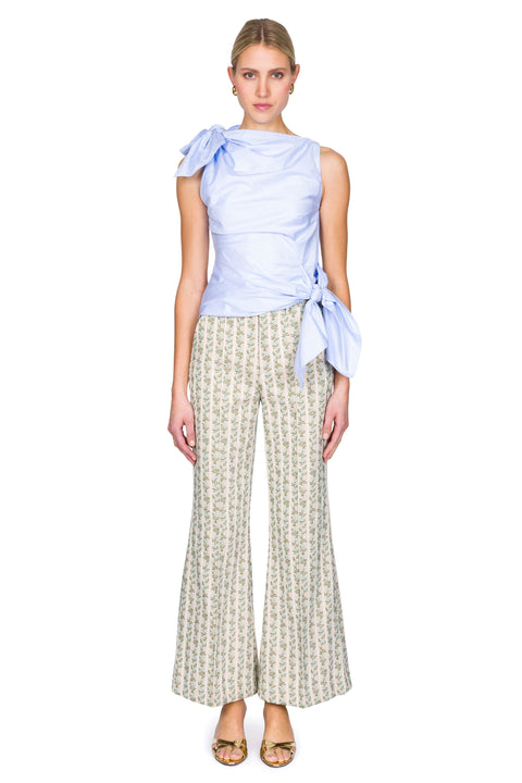 Bow Drape Shirting Top