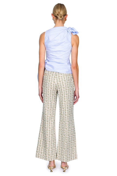 Bow Drape Shirting Top