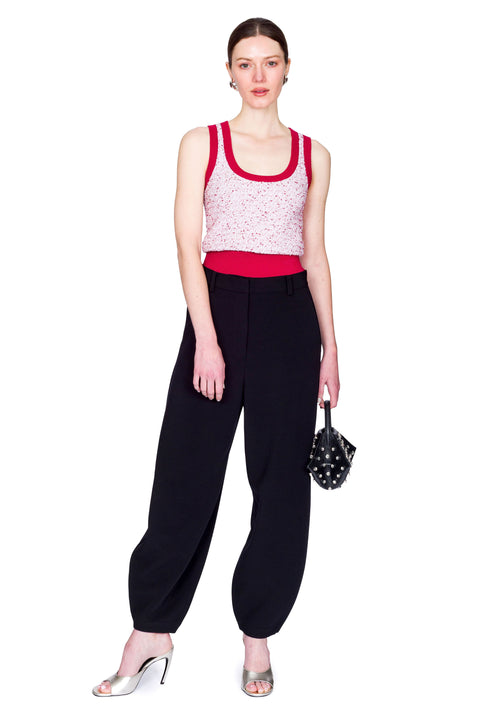 Tweed Boucle Scoopneck Tank