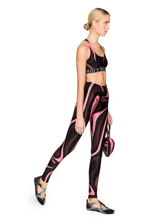 Marmo Print Lycra Bra