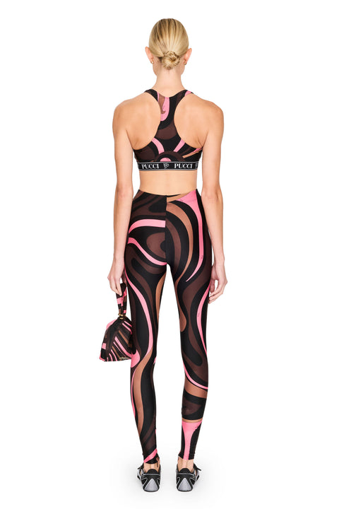 Marmo Print Lycra Bra