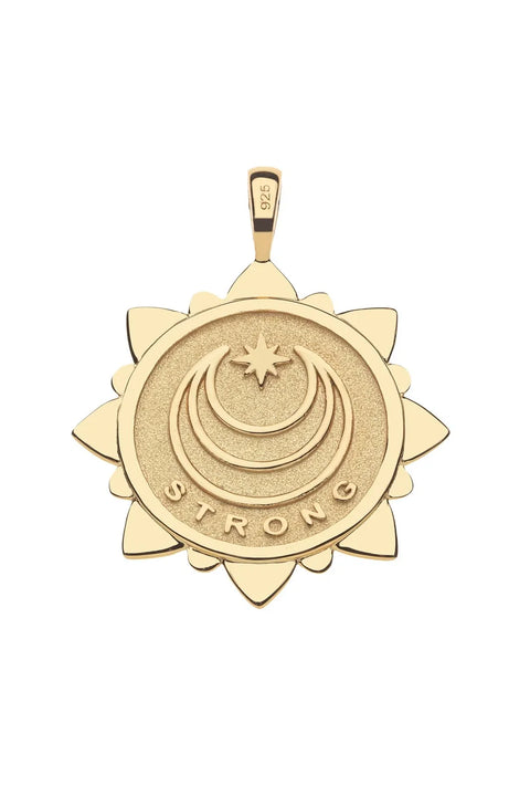 STRONG Shine Your Light Pendant In Lapis And Turquoise