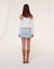 Loran Crystal Embellished Denim Mini Skirt