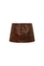 Risha Pocket Detailed Leather Mini Skirt