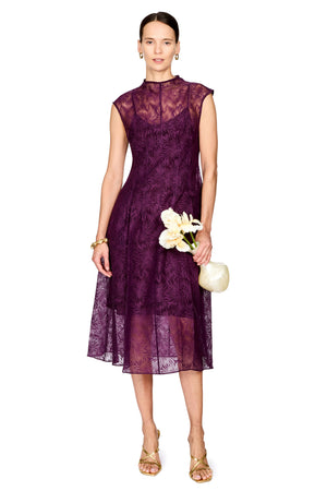 Organza Coupe Midi Dress