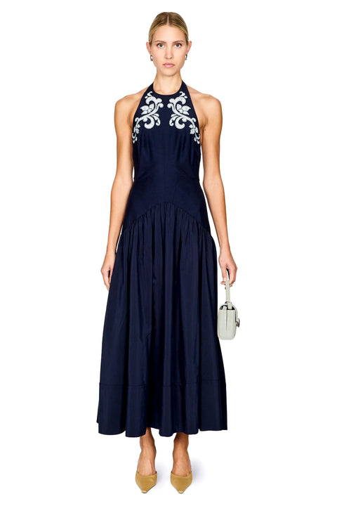 Dillon Applique Halter Gown