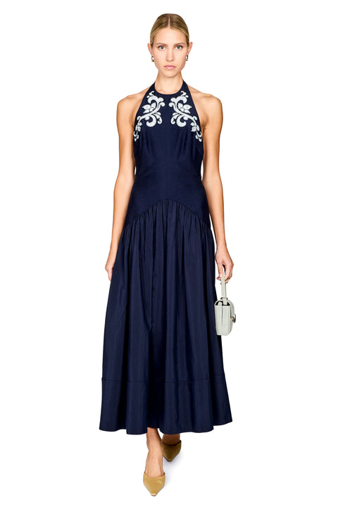 Dillon Applique Halter Gown