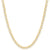 Close view of yellow gold and diamond tennis necklace