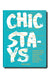 Cover of the Chic Stays book.