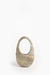 Back side of coperni mini swipe bag in stone