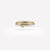 Close-up view of the Callisto Yellow Gold ring on a white background.  