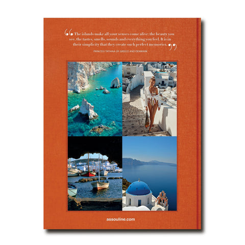 Back cover of the Greek Islands Assouline book