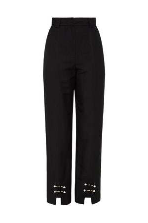 Ghost image of Aje split front tapered pant in black