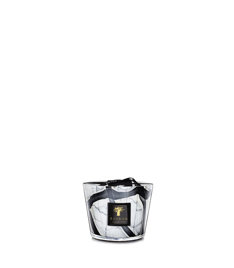Stones Marble black candle